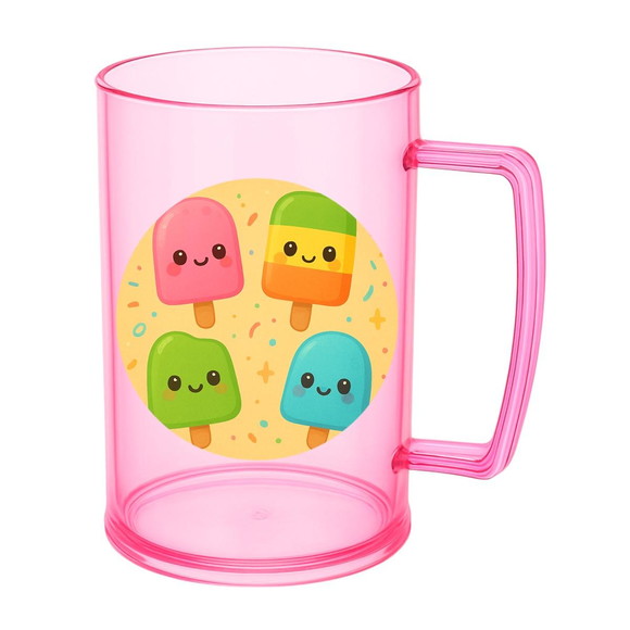 Caneca de Chopp Infantil Personalizada Picolés - Imagem 3