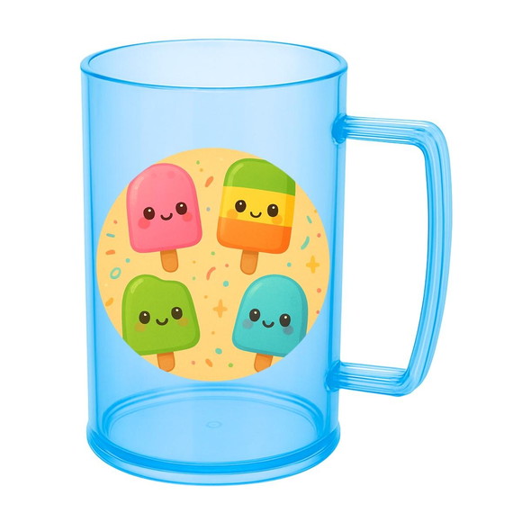 Caneca de Chopp Infantil Personalizada Picolés - Imagem 2