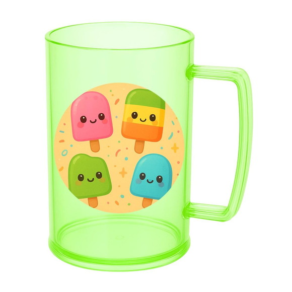 Caneca de Chopp Infantil Personalizada Picolés - Imagem 4