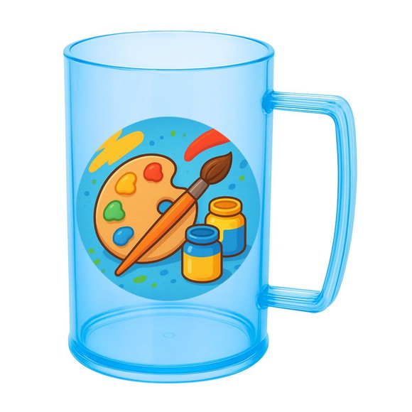 Caneca de Chopp Infantil Personalizada Pintura e Tintas - Imagem 2