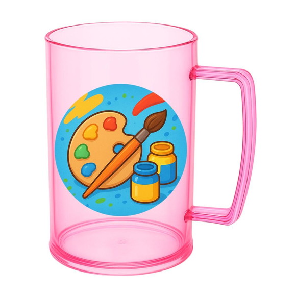 Caneca de Chopp Infantil Personalizada Pintura e Tintas - Imagem 3