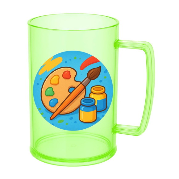 Caneca de Chopp Infantil Personalizada Pintura e Tintas - Imagem 4