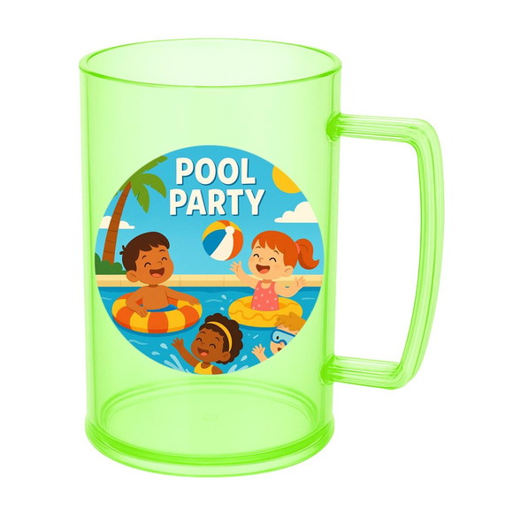 Caneca de Chopp Infantil Personalizada Pool Party - Imagem 4