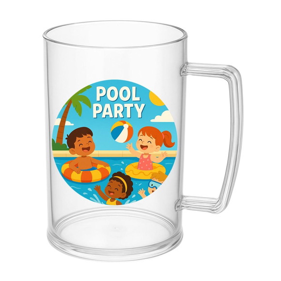 Caneca de Chopp Infantil Personalizada Pool Party - Imagem 5