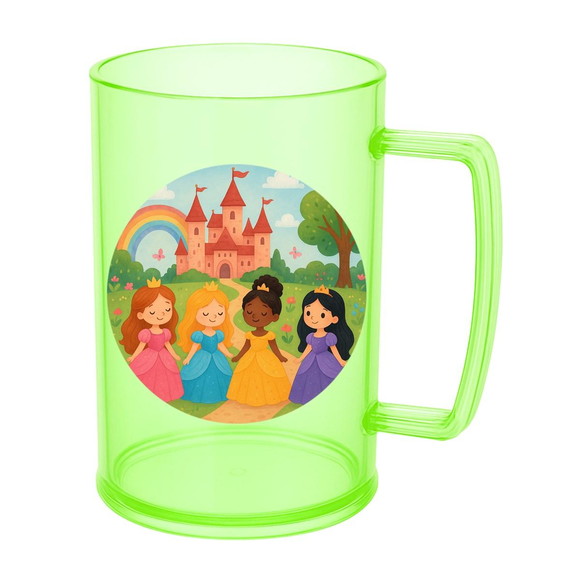 Caneca de Chopp Infantil Personalizada Princesas Encantadas - Imagem 4