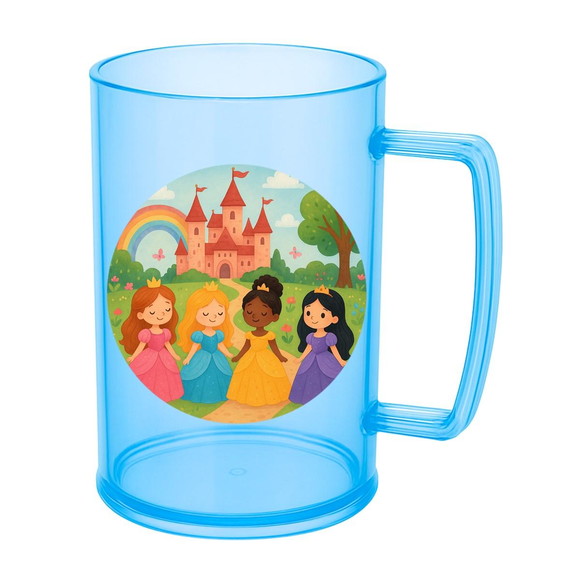Caneca de Chopp Infantil Personalizada Princesas Encantadas - Imagem 2
