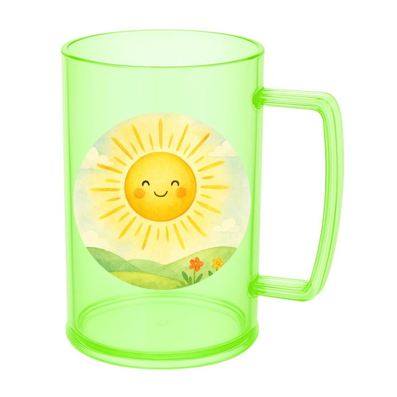 Caneca de Chopp Infantil Personalizada Raio de Sol Aquarela - Imagem 4