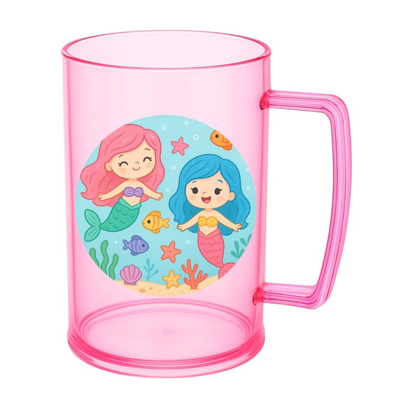 Caneca de Chopp Infantil Personalizada Sereias - Imagem 3
