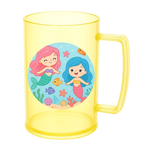 Caneca de Chopp Infantil Personalizada Sereias