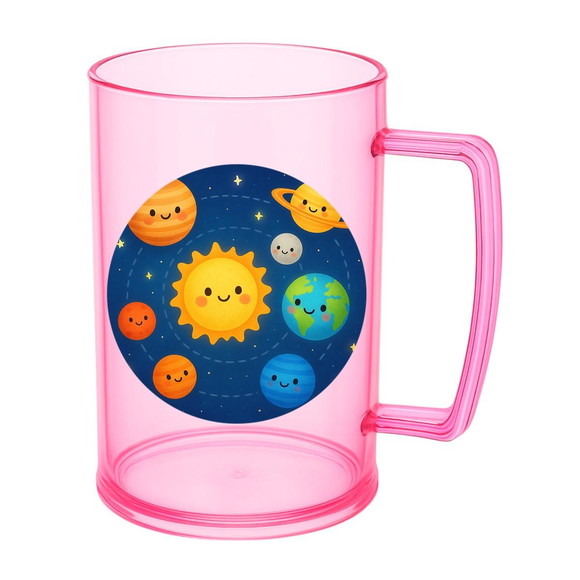 Caneca de Chopp Infantil Personalizada Sistema Solar - Imagem 3