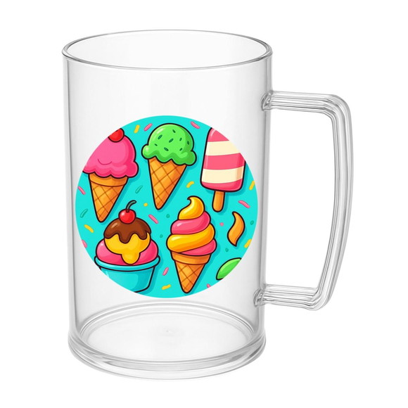Caneca de Chopp Infantil Personalizada Sorvetes - Imagem 5