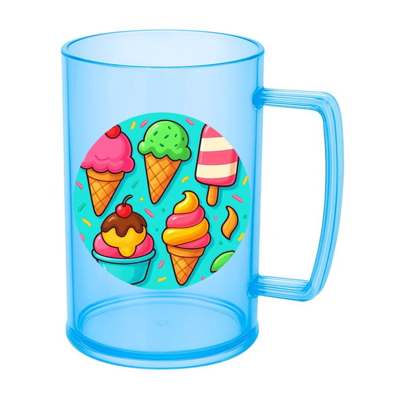 Caneca de Chopp Infantil Personalizada Sorvetes - Imagem 2