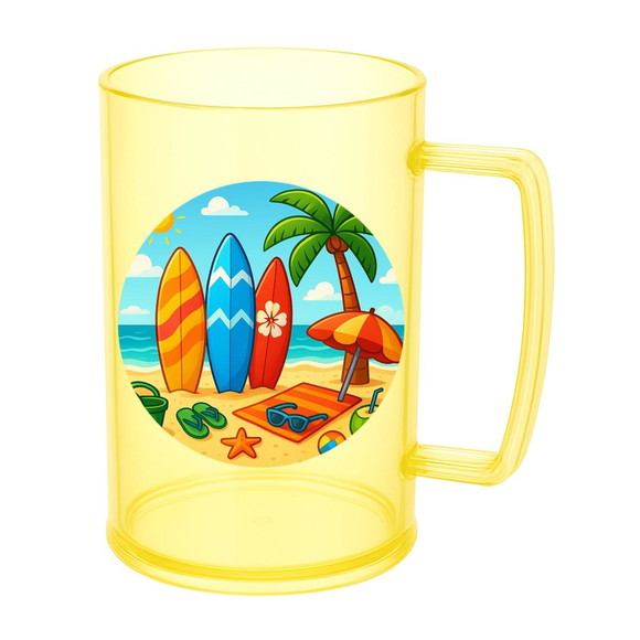 Caneca de Chopp Infantil Personalizada Surf