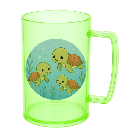 Caneca de Chopp Infantil Personalizada Tartaruguinhas - Imagem 4