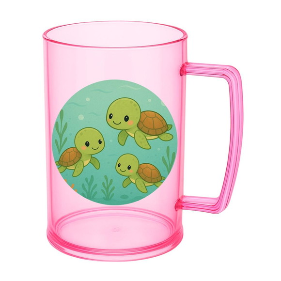 Caneca de Chopp Infantil Personalizada Tartaruguinhas - Imagem 3