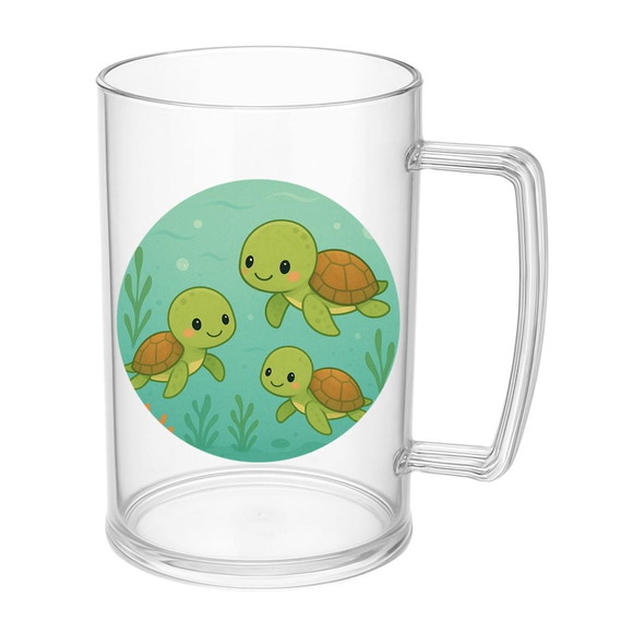 Caneca de Chopp Infantil Personalizada Tartaruguinhas - Imagem 5
