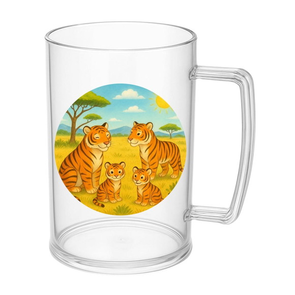 Caneca de Chopp Infantil Personalizada Tigres - Imagem 5