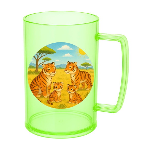 Caneca de Chopp Infantil Personalizada Tigres - Imagem 4