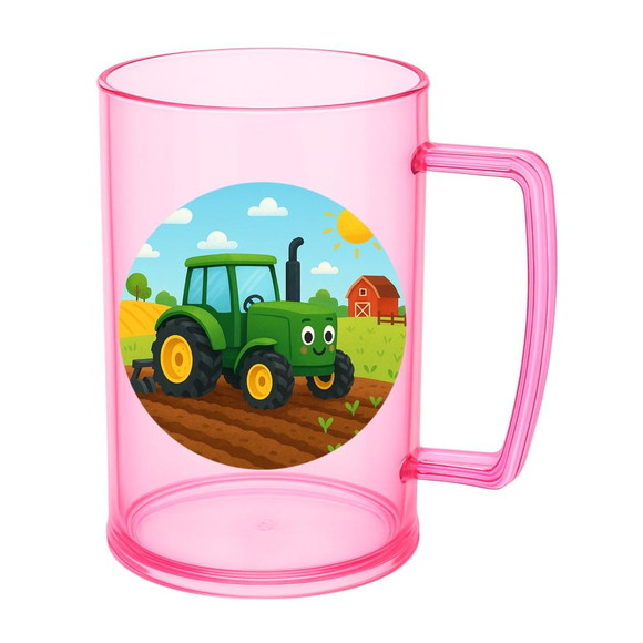 Caneca de Chopp Infantil Personalizada Trator - Imagem 3