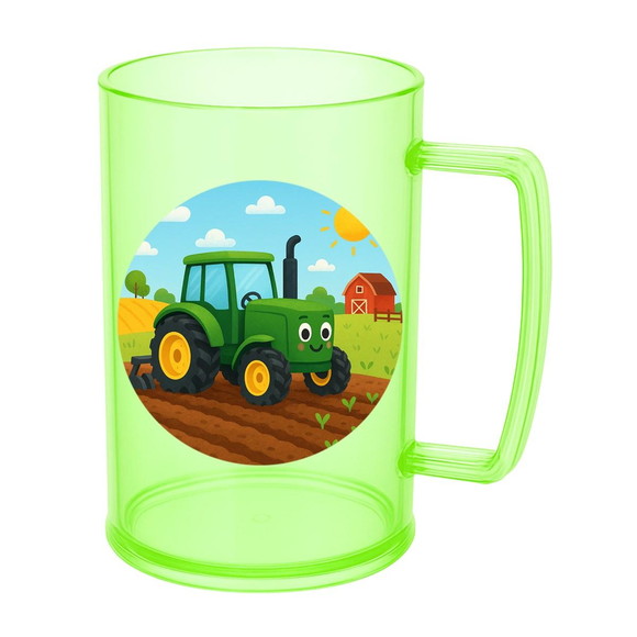 Caneca de Chopp Infantil Personalizada Trator - Imagem 4