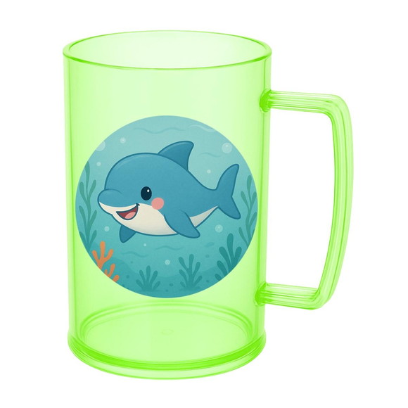 Caneca de Chopp Infantil Personalizada Tubarãozinho Fofo - Imagem 4
