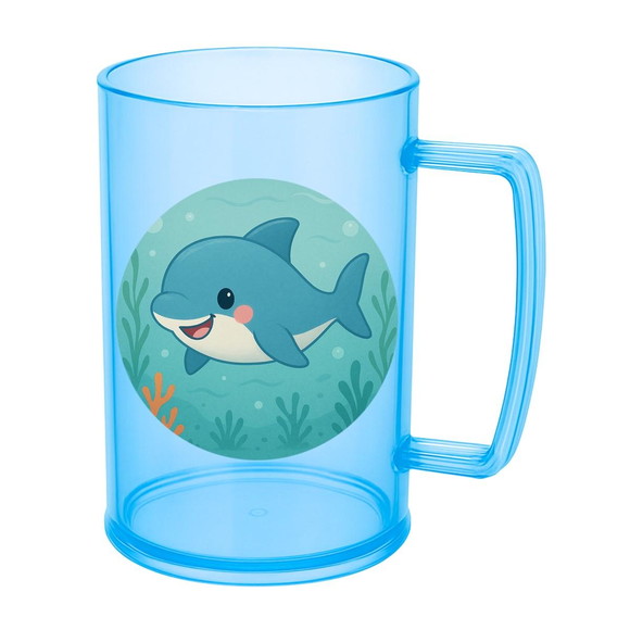Caneca de Chopp Infantil Personalizada Tubarãozinho Fofo - Imagem 2