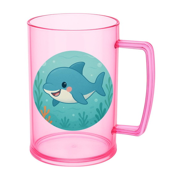 Caneca de Chopp Infantil Personalizada Tubarãozinho Fofo - Imagem 3