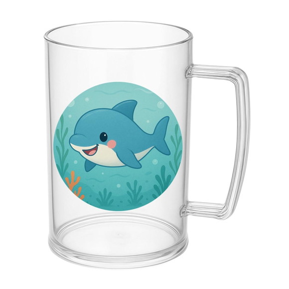 Caneca de Chopp Infantil Personalizada Tubarãozinho Fofo - Imagem 5