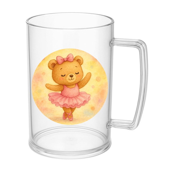 Caneca de Chopp Infantil Personalizada Ursinha Bailarina - Imagem 5
