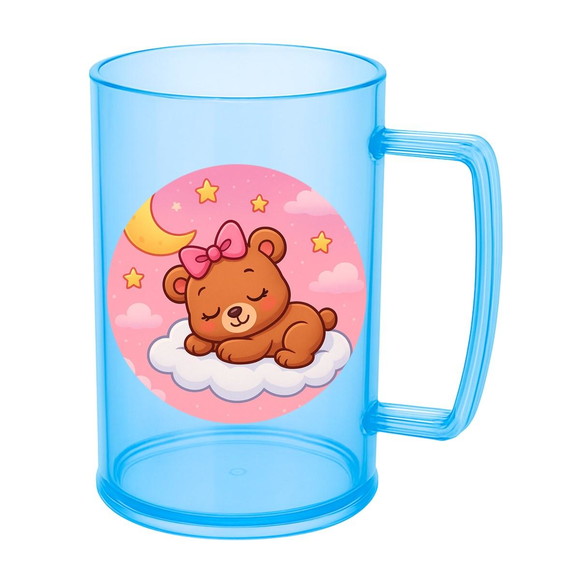 Caneca de Chopp Infantil Personalizada Ursinha Soninho - Imagem 2