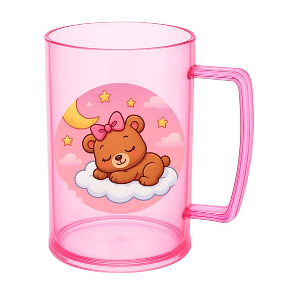 Caneca de Chopp Infantil Personalizada Ursinha Soninho - Imagem 3