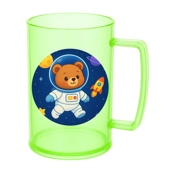 Caneca de Chopp Infantil Personalizada Ursinho Astronauta - Imagem 4