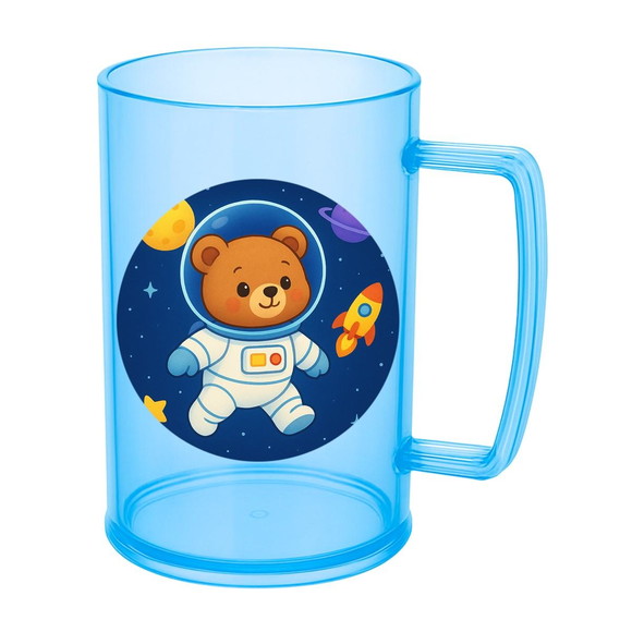 Caneca de Chopp Infantil Personalizada Ursinho Astronauta - Imagem 2