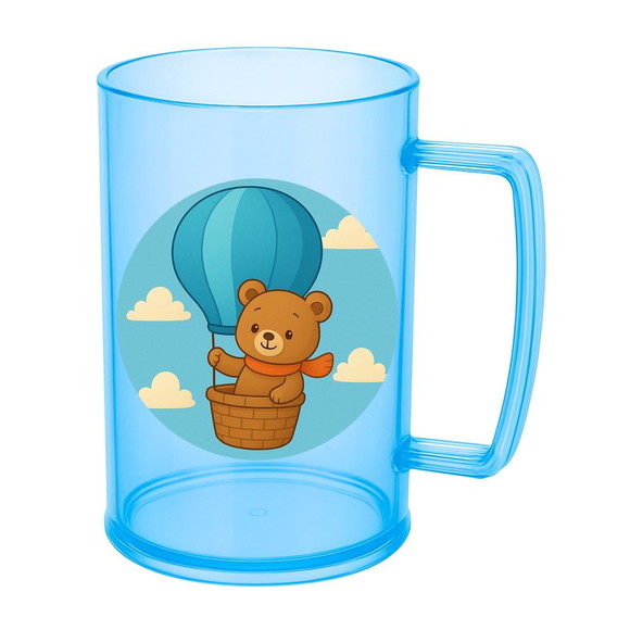 Caneca de Chopp Infantil Personalizada Ursinho Baloeiro - Imagem 2