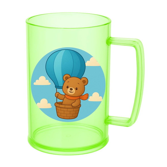 Caneca de Chopp Infantil Personalizada Ursinho Baloeiro - Imagem 4