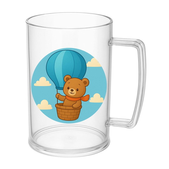 Caneca de Chopp Infantil Personalizada Ursinho Baloeiro - Imagem 5
