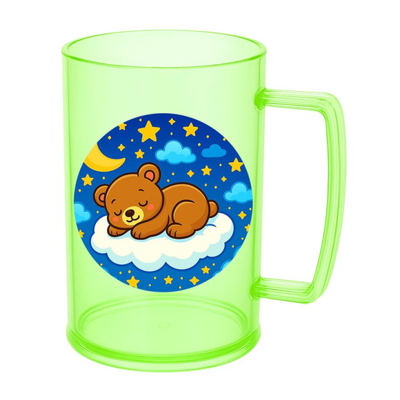 Caneca de Chopp Infantil Personalizada Ursinho Soninho - Imagem 4