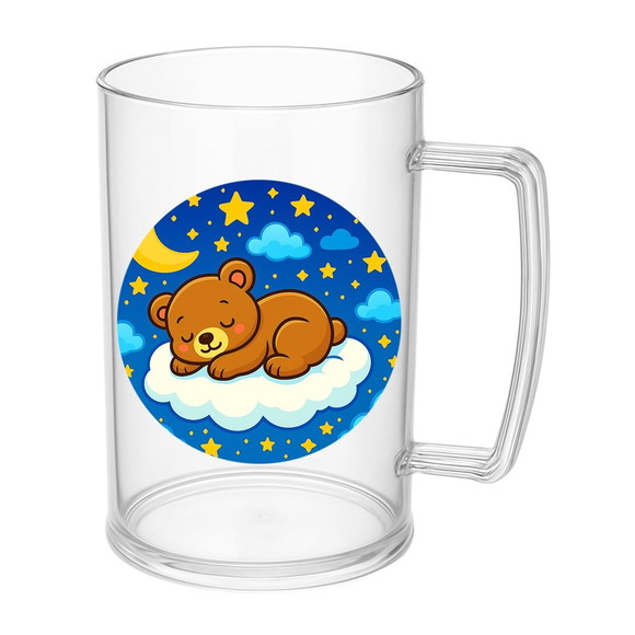 Caneca de Chopp Infantil Personalizada Ursinho Soninho - Imagem 5