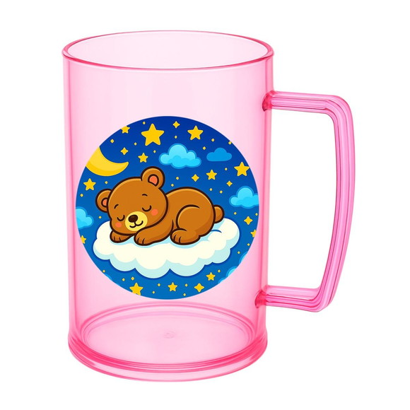 Caneca de Chopp Infantil Personalizada Ursinho Soninho - Imagem 3