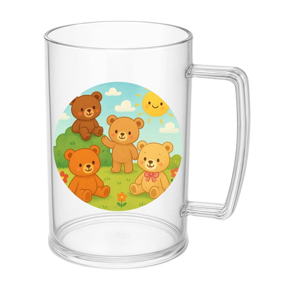 Caneca de Chopp Infantil Personalizada Ursinhos - Imagem 5