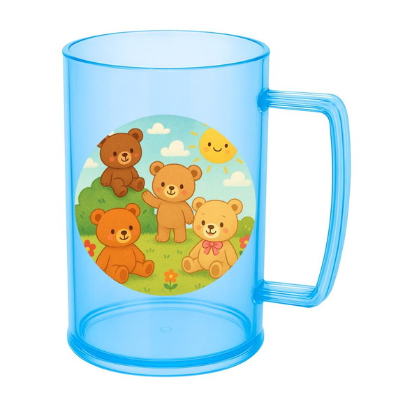 Caneca de Chopp Infantil Personalizada Ursinhos - Imagem 2