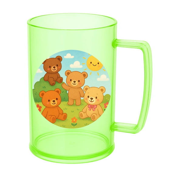 Caneca de Chopp Infantil Personalizada Ursinhos - Imagem 4