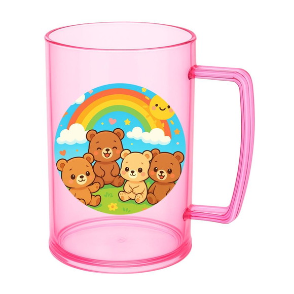 Caneca de Chopp Infantil Personalizada Ursinhos Baby - Imagem 3