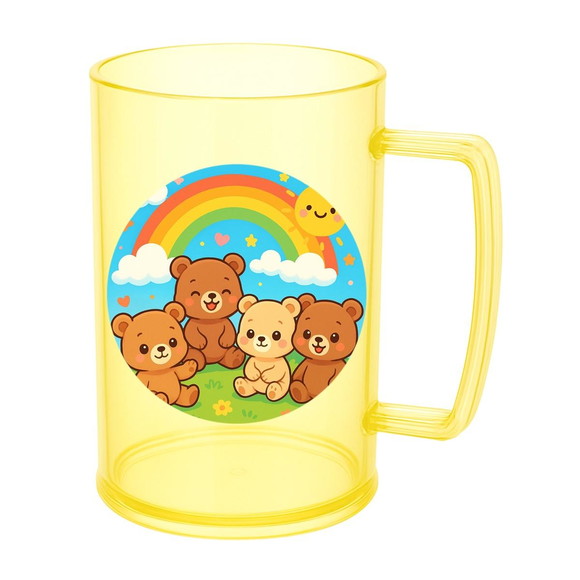 Caneca de Chopp Infantil Personalizada Ursinhos Baby