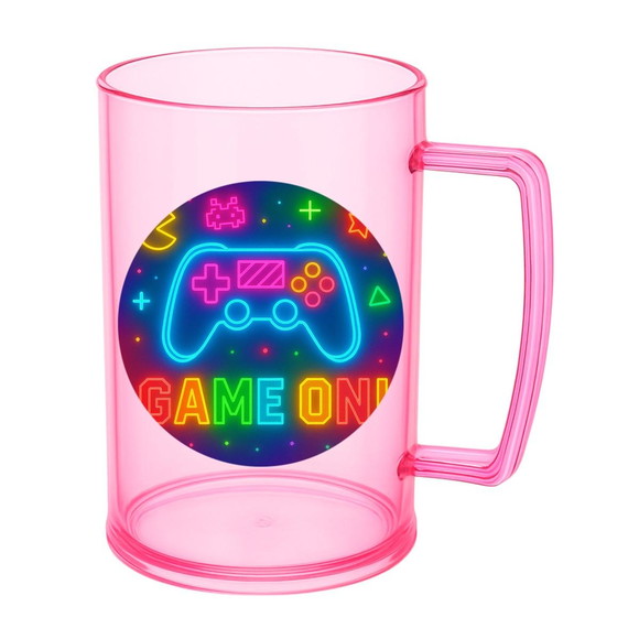 Caneca de Chopp Infantil Personalizada Video Game Neon - Imagem 3