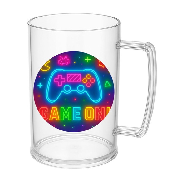 Caneca de Chopp Infantil Personalizada Video Game Neon - Imagem 5