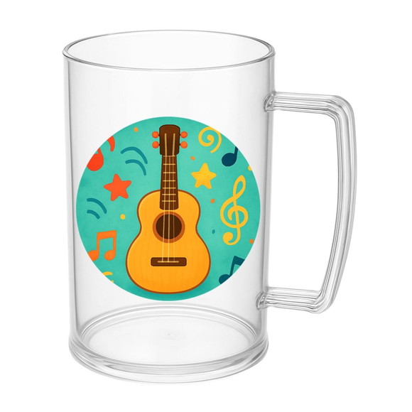 Caneca de Chopp Infantil Personalizada Violão - Imagem 5