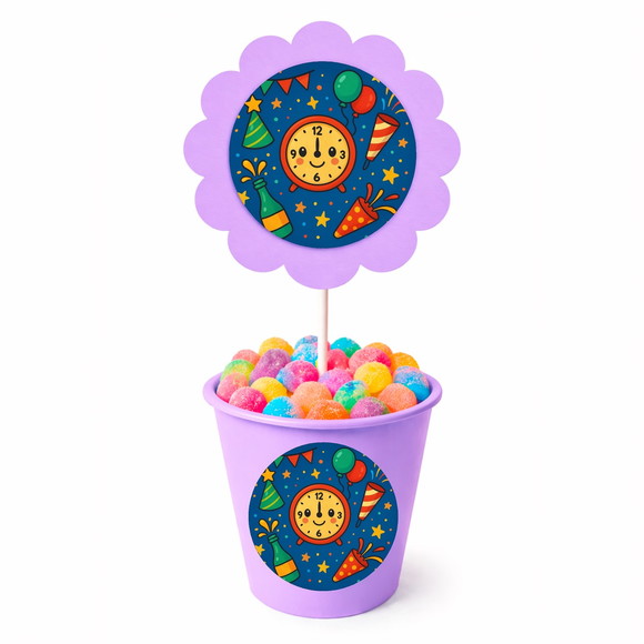 Centro de Mesa Flor Personalizado Ano Novo - Imagem 3