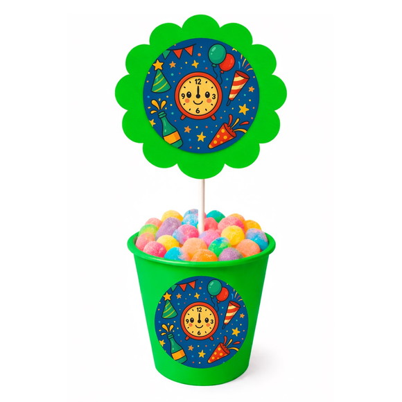 Centro de Mesa Flor Personalizado Ano Novo - Imagem 5