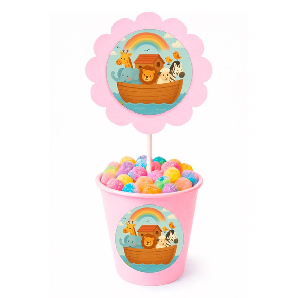 Centro de Mesa Flor Personalizado Arca de Noé - Imagem 2